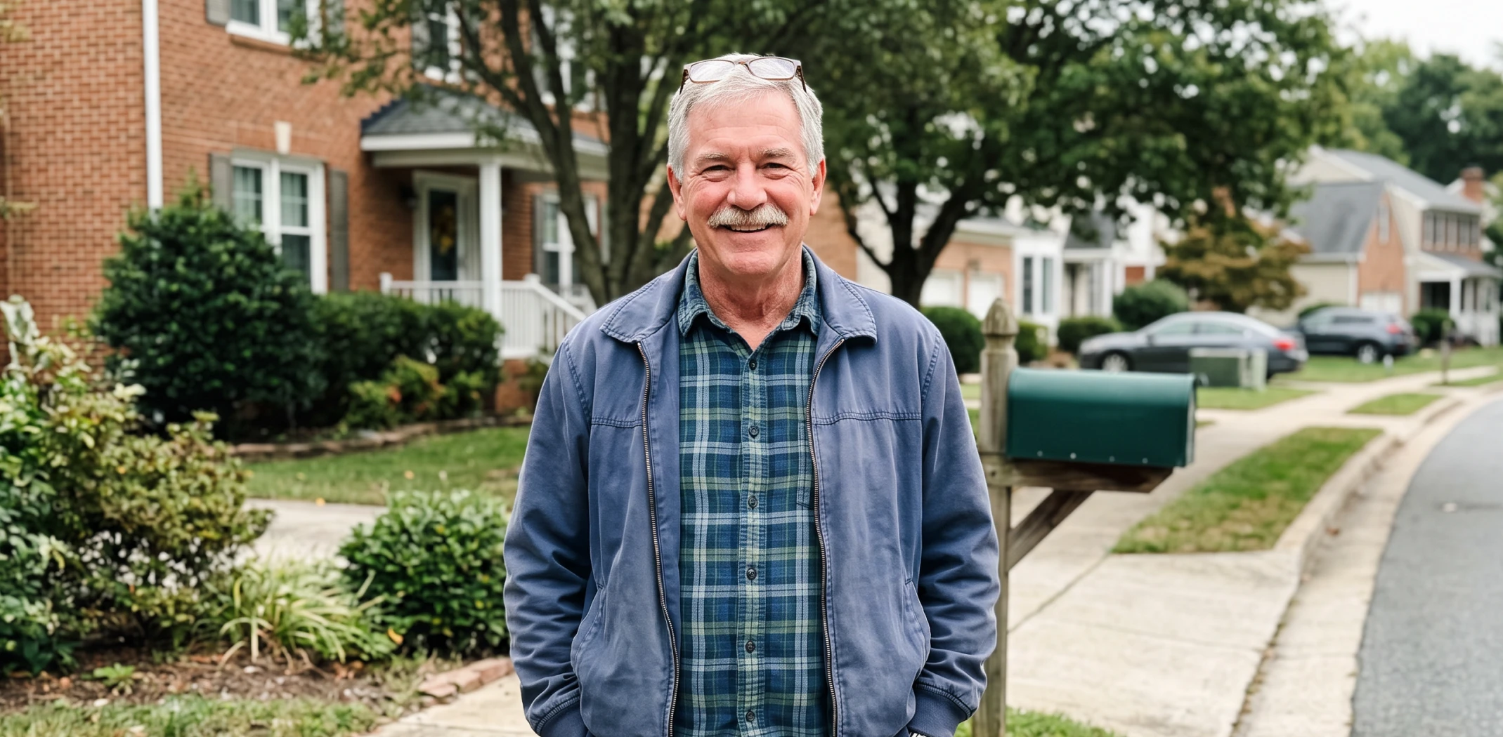 a retired man calm about his retirement income after a bad market year